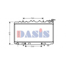 070180N AKS DASIS Радиатор, охлаждение двигателя