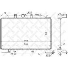 10-25843-SX STELLOX Радиатор, охлаждение двигателя