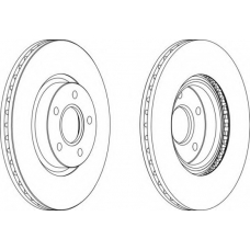 DDF1225-1 FERODO Тормозной диск