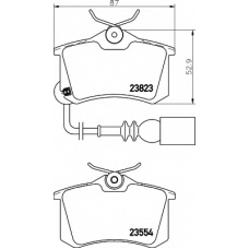 8DB 355 010-781 HELLA Комплект тормозных колодок, дисковый тормоз