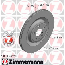 100.3362.20 ZIMMERMANN Тормозной диск