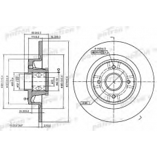 PBD7010 PATRON Тормозной диск