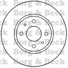 BBD5242 BORG & BECK Тормозной диск