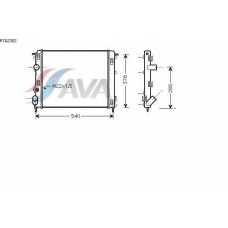 RTA2302 AVA Радиатор, охлаждение двигателя