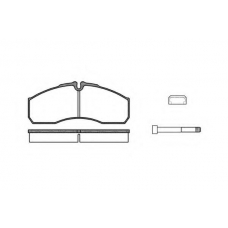 P7513.86 WOKING Комплект тормозных колодок, дисковый тормоз