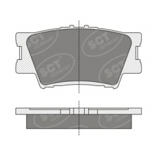 SP 336 PR SCT Комплект тормозных колодок, дисковый тормоз