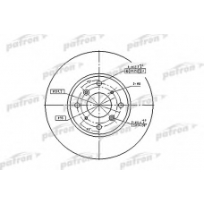 PBD4151 PATRON Тормозной диск