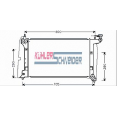 3220311 KUHLER SCHNEIDER Радиатор, охлаждение двигател