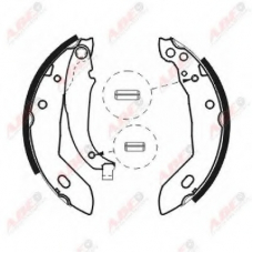 C0P003ABE ABE Комплект тормозных колодок