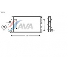 FTA2211 AVA Радиатор, охлаждение двигателя