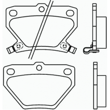 P 83 052 BREMBO Комплект тормозных колодок, дисковый тормоз