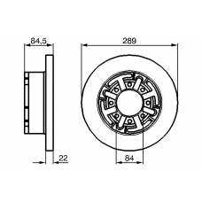 0 986 478 886 BOSCH Тормозной диск