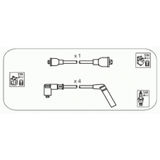 JP368 JANMOR Комплект проводов зажигания