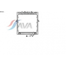 DF2011 AVA Радиатор, охлаждение двигателя