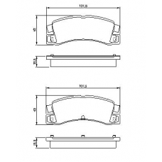 0 986 424 383 BOSCH Комплект тормозных колодок, дисковый тормоз