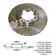 IBT-1521 IPS Parts Тормозной диск