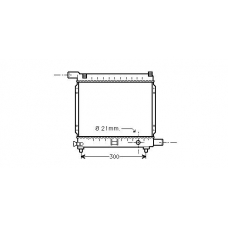 MS2179 AVA Радиатор, охлаждение двигателя