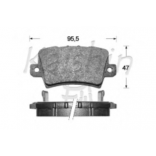 D5150 KAISHIN Комплект тормозных колодок, дисковый тормоз