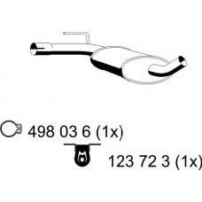 133067 ERNST Средний глушитель выхлопных газов