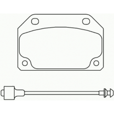 MDB1197 MINTEX Комплект тормозных колодок, дисковый тормоз