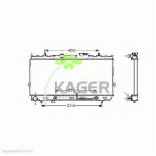 31-2079 KAGER Радиатор, охлаждение двигателя