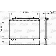 735136 VALEO Радиатор, охлаждение двигателя