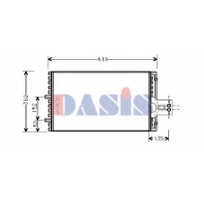 062090N AKS DASIS Конденсатор, кондиционер
