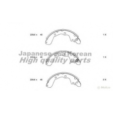C016-12 ASHUKI Комплект тормозных колодок