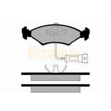 PA344 BRAKE ENGINEERING Комплект тормозных колодок, дисковый тормоз