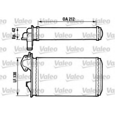 812029 VALEO Теплообменник, отопление салона