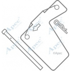 KIT257 APEC Комплектующие, тормозные колодки