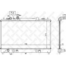 10-25418-SX STELLOX Радиатор, охлаждение двигателя