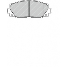 FDB1829 FERODO Комплект тормозных колодок, дисковый тормоз