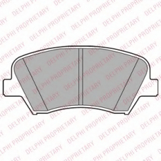 LP2293 DELPHI Комплект тормозных колодок, дисковый тормоз