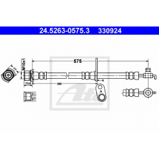 24.5263-0575.3 ATE Тормозной шланг