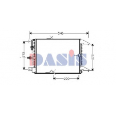 052050N AKS DASIS Конденсатор, кондиционер