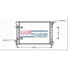 1303601 KUHLER SCHNEIDER Радиатор, охлаждение двигател