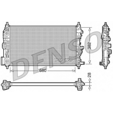 DRM20009 DENSO Радиатор, охлаждение двигателя