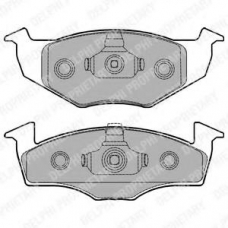 LP1249 DELPHI Комплект тормозных колодок, дисковый тормоз