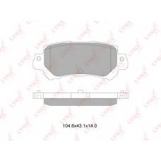 BD5126 LYNX Колодки торм.зад. mazda cx-5 2