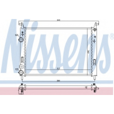 61682 NISSENS Радиатор, охлаждение двигателя