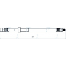 HOS4113 APEC Тормозной шланг