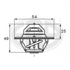 350366 ERA Термостат, охлаждающая жидкость