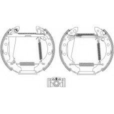 8DB 355 005-021 HELLA PAGID Комплект тормозных колодок