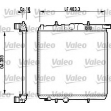 732305 VALEO Радиатор, охлаждение двигателя