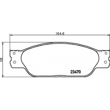 8DB 355 006-811 HELLA Комплект тормозных колодок, дисковый тормоз