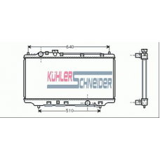 0202401 KUHLER SCHNEIDER Радиатор, охлаждение двигател