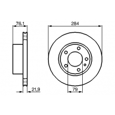 0 986 478 043 BOSCH Тормозной диск