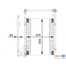 8FC 351 037-021 HELLA Конденсатор, кондиционер