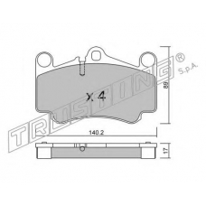 910.0 TRUSTING Комплект тормозных колодок, дисковый тормоз